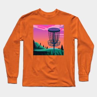 Disc Golf at Sunset Long Sleeve T-Shirt